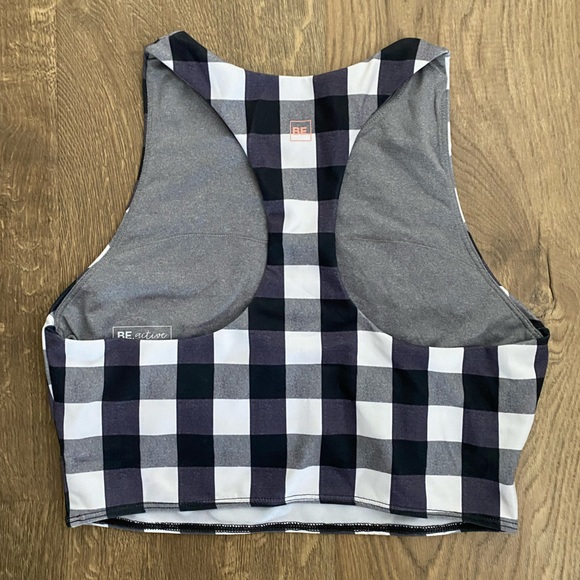 Checkered Sports Bra - Picture 3 of 4
